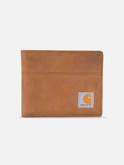 (B0000650/B0000207) 새들 레더 바이폴드 월렛 BROWN